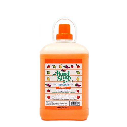 Yuri Hand Soap Sabun Pencuci Tangan Refill 3.7 Liter - Orange